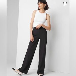 NWT WHBM Wide Leg Black Dress Pants